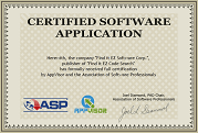 Association of Software Professionals Certified Application